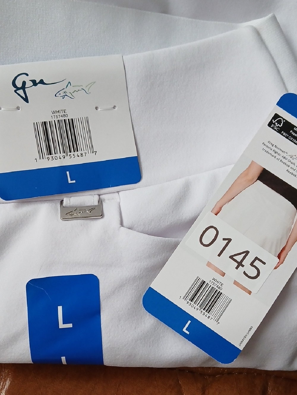 NWT Greg Norman White Stretch Skort Golf Tennis Sz Large - Picture 7 of 10